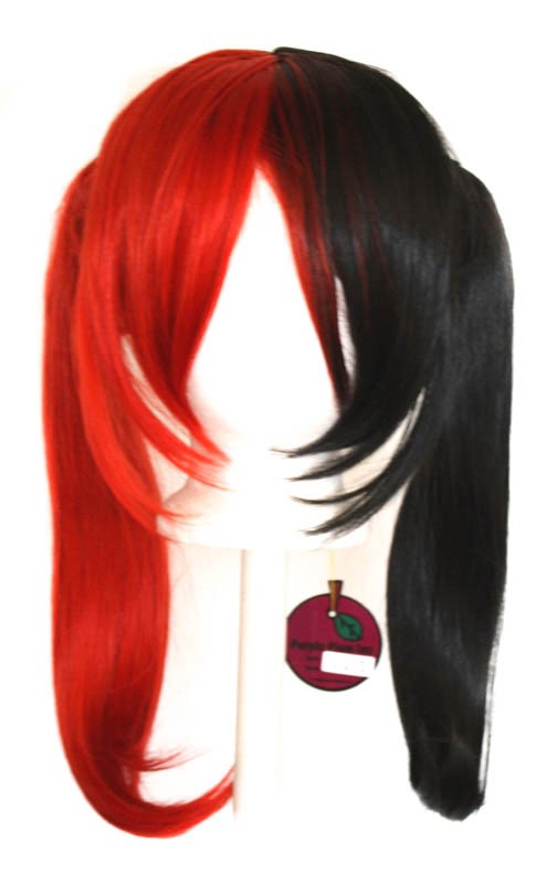 Nanako - Natural Black and Scarlet Red Split