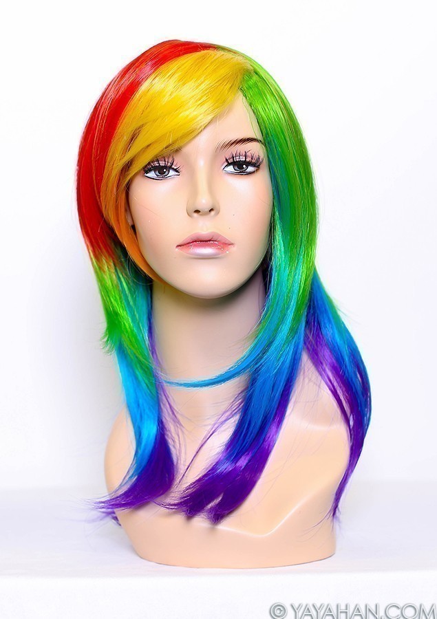 Long Rainbow Wig - Designed By Yaya Han