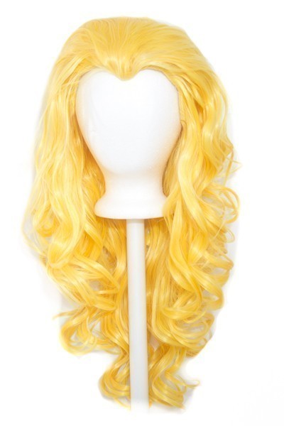 25/" Curly Layered Cut with Widow/'s Peak and no Bangs Brown White Bangs Wig NEW