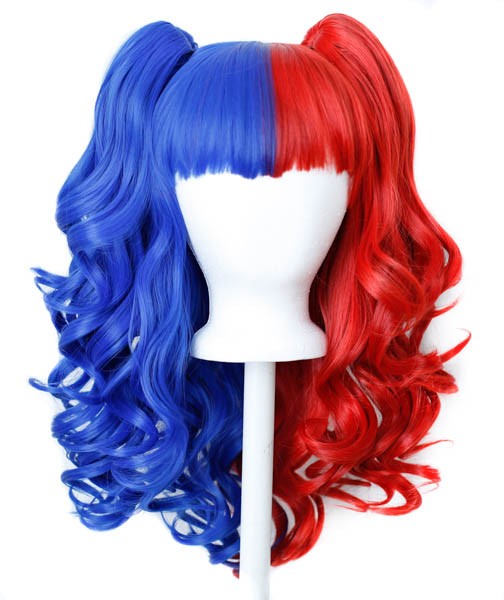 Purple Plum Inc Umeko Scarlet Red And Royal Blue Split