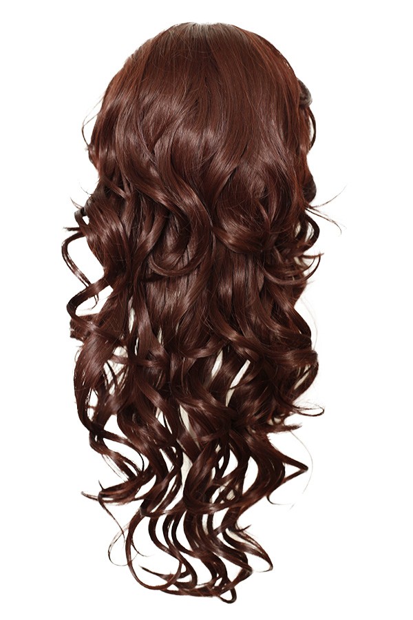 Aya - Caramel Brown with Cool Gray Bangs