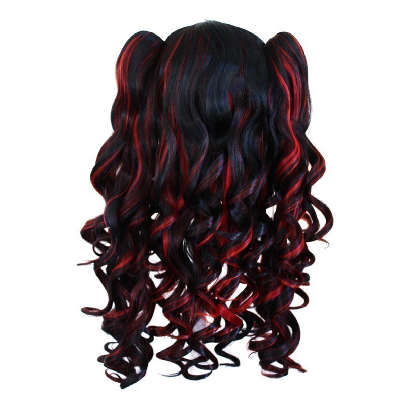 Meiko - Natural Black and Scarlet Red Mixed Blend