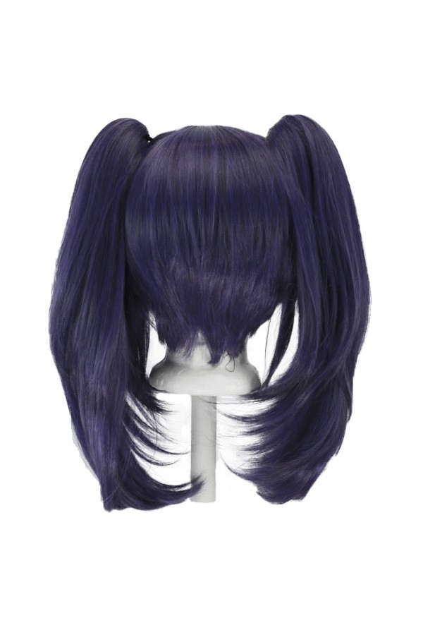 12'' Bob Cut Eggplant Purple Synthetic Cosplay Wig NEW 