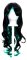 Nia - Natural Black and Seafoam Green